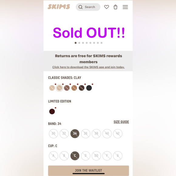 SKIMS Weightless Strapless Bra | Color: Clay | NEW/NWT!!🖤 - Picture 13 of 13